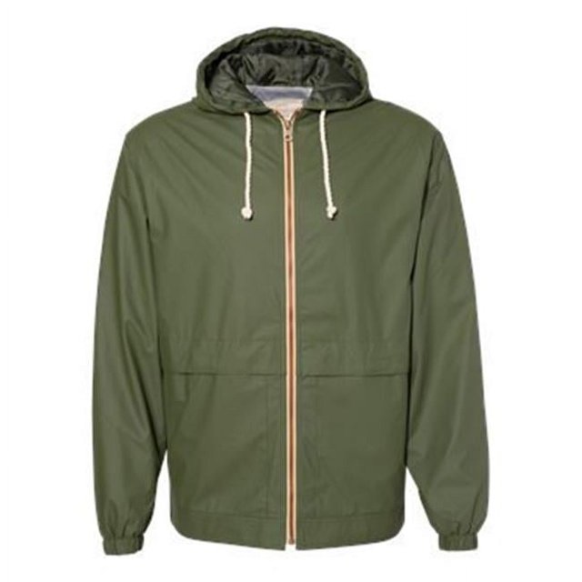 Weatherproof B04452176 Vintage Hooded Rain Jacket, Bronze Green - Extra Large