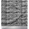 thumbnail image 1 of Soimoi Polyester Crepe Fabric Leaves & Floral Block Printed Craft Fabric by The Yard 52 Inch Wide, 1 of 3