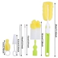 thumbnail image 2 of 6-Piece Bottle Cleaning Brush Set with Soft Sponge for Standard Wide Mouth Containers, 2 of 6