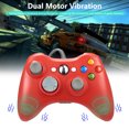 thumbnail image 3 of Manette Filaire LUXMO pour Xbox 360, pour Xbox 360 et PC Windows Windows 10/8.1/8/7 (Rouge), 3 of 14