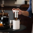 thumbnail image 1 of TIMIFIS Appareils de Cuisine Tasse à Café Portable à Double Couche en Acier Inoxydable avec Couvercle et Poignée Tasse à Café Isolée Chauffable par Induction pour Voyage Camping Bureau Rangement et Organisation, 1 of 8