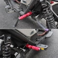 thumbnail image 3 of Baohd 2pcs/set Secure And Comfortable Aluminium Alloy Motorcycle ATV Footrests With Foldable Wide Black+2pcs, 3 of 6