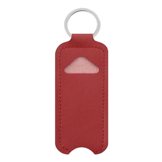 DEBGFS Sac à Rouge à Lèvres Lanière avec Baguette à Lèvres Pince à Lèvres Support de Rouge à Lèvres Étui à Baume à Lèvres Porte-Clés Porte-Rouge à Lèvres Sac Porte-Clés Porte-Chapstick Jaune,Rouge