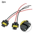 thumbnail image 1 of 2pcs H11 H8 Female Connector Adapter Wiring Harness Socket Plug Fog Light, 1 of 6