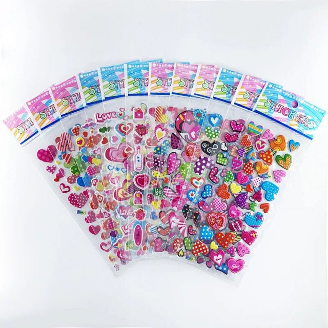 12 Sheets/Set Dinosaur Series Cartoon Stickers For Child Notebook Skateboard DIY Waterproof Cute Sticker Toy Boys Gift Love 2