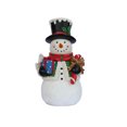 thumbnail image 3 of Snowman Statue avec Lumières LED Décor de Noël Alimentée par Batterie Usage Intérieur Uniquement, 3 of 7