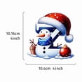 thumbnail image 1 of ZZkhGO Acrylic Snowman Letter Ornament, Personalized Christmas Tree Hanging Decoration, Custom Name Holiday Gift, 1 of 1