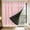Pink, variant on Double Layer Blackout Curtains Thermal Insulated Room Darkening Drapes, Xinsrenus No-Drill Rental Friendly Window Coverings for Bedroom, Light Filtering Sheer Lace Curtain for Bay Window Living Room