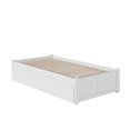 thumbnail image 3 of AFI Concord Lit Plateforme Urbain Simple en Bois Massif avec Rangement, Blanc, 3 of 6