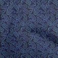thumbnail image 1 of oneOone Cotton Jersey Blue Fabric Paisleys Sewing Craft Projects Fabric Prints By Yard 58 Inch Wide, 1 of 4