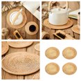 thumbnail image 2 of Binwennn Plate Mats for Dining Table 4 Pcs Rattan Trivets For Hot Dishes Insulated Hot Pads Durable Pot Holder For Table Heat Mats For Kitchen, 2 of 6