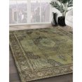 thumbnail image 3 of Ahgly Company Machine Washable Indoor Rectangle Industrial Modern Brass Green Area Rugs, 2' x 4', 3 of 7