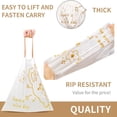 thumbnail image 4 of MVRLSH Trash Bags Small Trash Bags Drawstring ，small Bathroom Garbage Bags， 20 Counts Trash Can Liners For Bathroom Kitchen ，White Rabbit Print 3 Gallon Small Trash Can Liners, 4 of 4