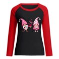 thumbnail image 3 of Hauts pour Femmes Chic Décontracté T-shirt à Col Rond d'Automne Hiver pour Femmes, Manches Raglan, Style Décontracté, Haut Ample Décontracté, Blouse en Liquidation, 3 of 3