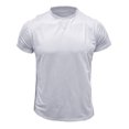 thumbnail image 1 of Penkiiy T-Shirt pour Homme à Manches Courtes, Décontracté, Mode, Col Rond, Chandail à Boutons, Blouse 2TG Blanc, 1 of 1