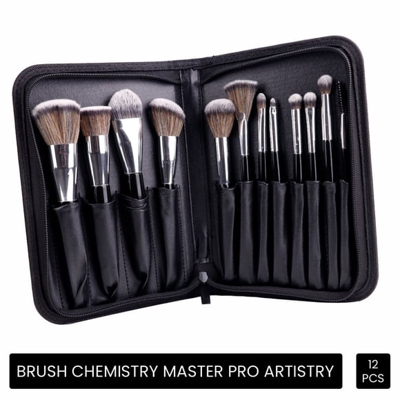 Matt Look Brush Chemistry Master Pro Artistry - Set Of 12 (Black)