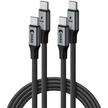 OXAA USB C to USB C Fast Charging Cable 60W, Durable & High-Speed, Compatible with iOS, Android, and Laptops