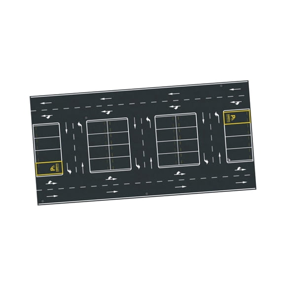 Xuanheng 1/64 Diecast Parking Lot Mat Parking Pad Floor Mat Collectible Gift Layout 1:64 Model Car Display Mini Diecast Vehicle Garage Style E