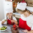 thumbnail image 4 of TOPTIE Chef Hat for Kid & Adult, Cotton Elastic Adjustable Kitchen Cooking Baking Hat-Blue-S, 4 of 7