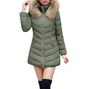 Dvprdro Womens Plus Size Long Winter Quilted Coats Fleece Lined Windproof Warm Hooded Down Jacket Thicken Long Sleeve Puffer Parka with Pockets