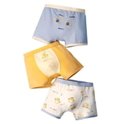 FhsagQ Underwear Boys Underwear Baby Boys Underwear Printed Underwear Cute Cartoon Print Underwear Shorts Pants Briefs Children'Trunks 3Pcs Boys Sleepwears Size 5/6 Yellow 4-5 Years