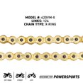 thumbnail image 4 of Niche Gold 428 X-Ring Chain 124 Links With Master Link Motorcycle 519-CDC2524H, 4 of 8