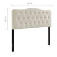 thumbnail image 2 of Modway Annabel Tufted Button Linen Fabric Upholstered Queen Headboard in Ivory, 2 of 5
