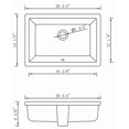 thumbnail image 3 of American Imaginations 20.75-in. W CUPC Rectangle Bathroom Undermount Sink Set In White - Black Hardware - Overflow Drain Incl. AI-31819, 3 of 7