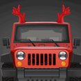 thumbnail image 2 of Thinsony 2pcs Antlers Sticker Easy To Install Christmas Car Sticker With Waterproof Antlers Cute Stylish black small 1Set, 2 of 6