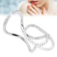 thumbnail image 4 of Nail Ring, Small Compact Nail Decorations Decorative Attractive Safe Healthy  For Weddings For Parties For Outdoor 3048 White Gold, 4 of 8