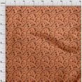 thumbnail image 3 of oneOone Cotton Poplin Orange Fabric Asian Floral Block Sewing Craft Projects Fabric Prints By Yard 56 Inch Wide, 3 of 3