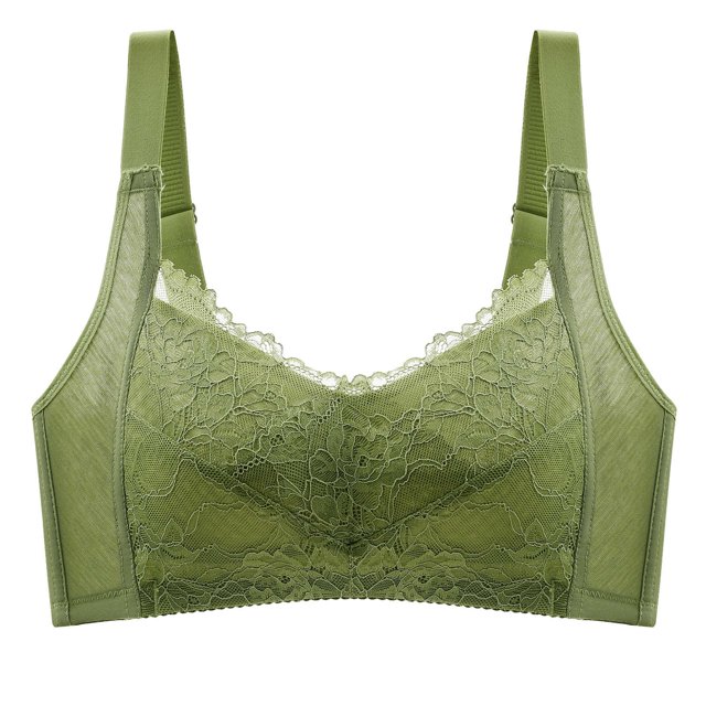 Timegard Plus Size Bras for Women No Underwire Lace Lightweight Full Coverage Comfort Daily Bralette