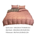 thumbnail image 3 of UsRHHA 4 Piece Bedding Set Fresh Color Washed, Comfortable Soft for 70.86 Inch Bed Dormitory, Bed Sheet Set, 3 of 6