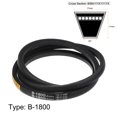thumbnail image 2 of Unique Bargains B-1800 V-Belts Drive Belt 1800mm Inner Girth Rubber for Power Transmission, 2 of 6