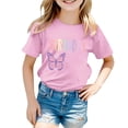 thumbnail image 4 of Chandails pour Tout-Petites pour Filles Anniversaire T-Shirt à Manches Courtes pour Tout-Petite Col Rond Tenues d'Été pour Tout-Petites Vêtements pour Filles 3-4 Ans Tenue pour Fille, 4 of 4