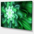 thumbnail image 2 of Large Green Exotic Flower Petals - Floral Canvas Art Print, 2 of 4
