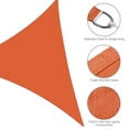 thumbnail image 4 of Yescom 28FT Triangle Sun Shade Sail 97% UV Block Commercial Carpark Pool Camping Playground Outdoor Bright Orange, 4 of 10