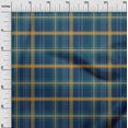 thumbnail image 2 of oneOone Polyester Lycra Dark Navy Blue Fabric Madras Check Craft Projects Decor Fabric Printed By The Yard 56 Inch Wide, 2 of 4