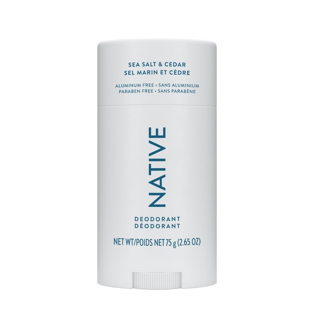 Native – Désodorisant sans aluminium, Sel de mer et cèdre