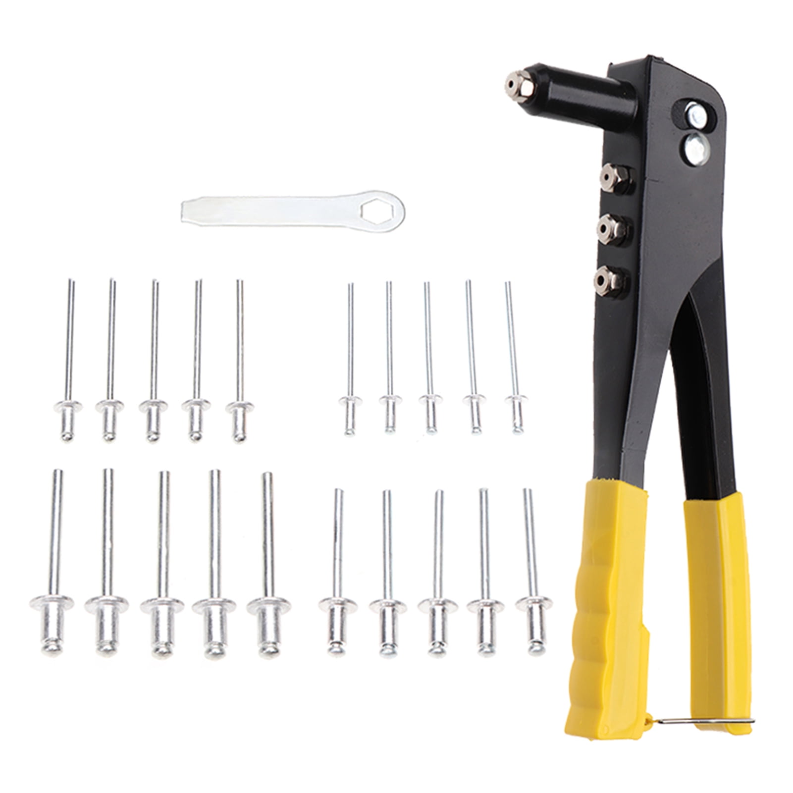 walmeck Ensemble de 200 Pcs Rivets Robustes Kit de Rivets 2.4/3.2/4.0/4.8mm Assortiment d'Outils en Aluminium pour Véhicule en Métal Laqué