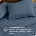 thumbnail image 3 of Bare Home Organic Percale Sheet Set - 300 Thread Count - 100% Organic Cotton - King, Bering Sea, 3 of 7