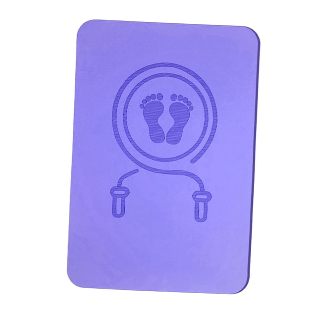 S SERENABLE Tapis de Corde à Sauter Sans Fil Entraînement Physique Protection de Plancher Réduction du Bruit Tapis d'Exercice Violet