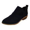 thumbnail image 1 of Womens Shoes Retro Solid Color Low Heel Hollow Out Fashion Short Leather Boots, 1 of 9