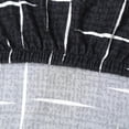 thumbnail image 4 of fastboy Swivel Computer Gaming Chair Cover Stretch Armchair Cover Black and White, 4 of 9