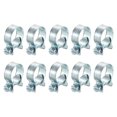thumbnail image 1 of Unique Bargains 10Pack Mini Tuyau de Carburant Tuyau Pince, Réglable 17-19mm, Zingué, 1 of 5