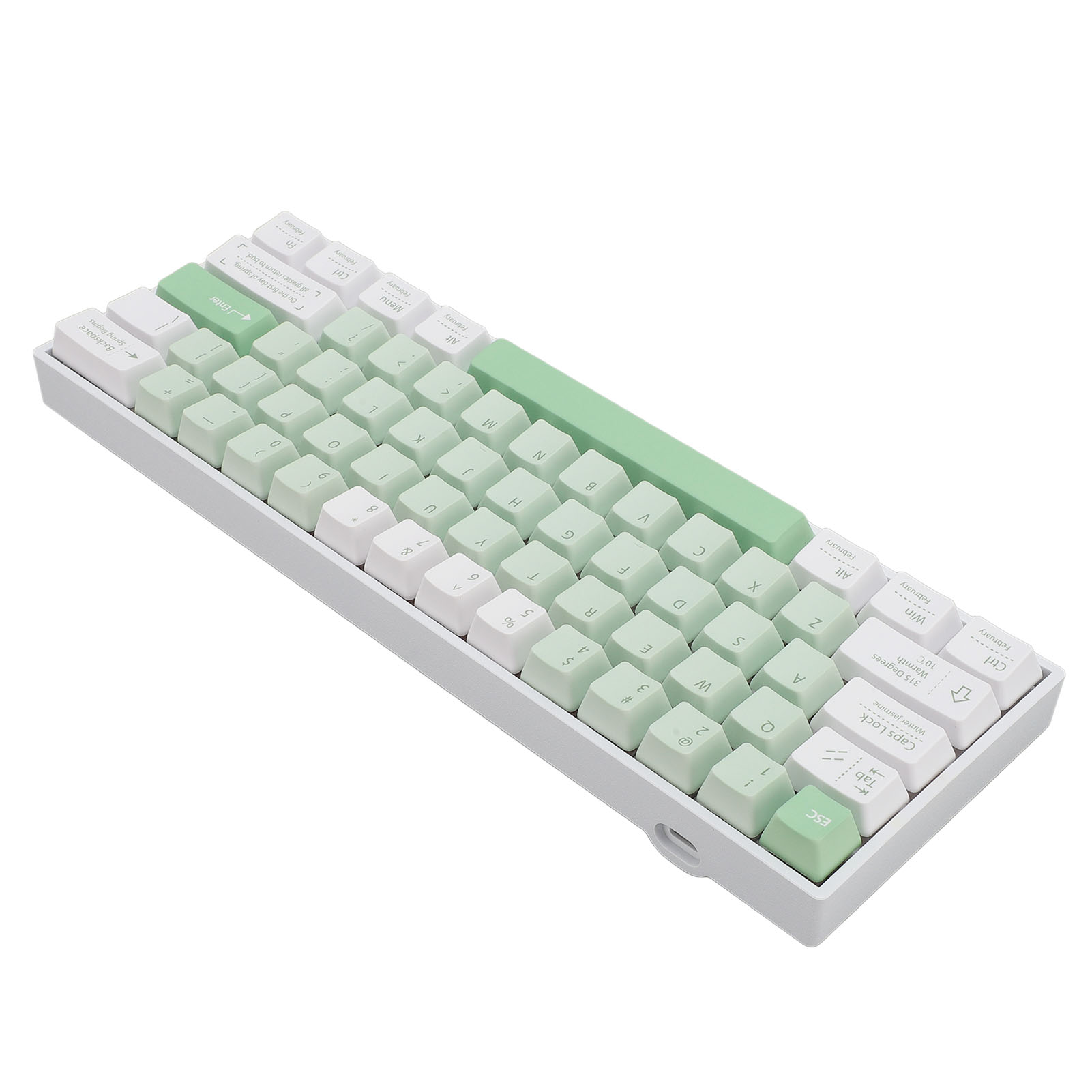 2.4G  Wireless Wired Keyboard, Responsive 61 Keys Mechanical Keyboard  for