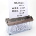 thumbnail image 3 of LCXmlly Handheld Paper Shredder Portable A4 Hand Shredder Manual Shredder Transparent Window Cutting Tool Home 3mm Strip Cut, 3 of 9