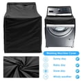 thumbnail image 4 of Housse de Machine à Laver Imperméable en Tissu Oxford 210D Housse Anti-Poussière Protection Robuste pour Laveuse avec Fermeture Éclair pour Laveuse à Chargement par le Haut et par l'Avant, 4 of 10