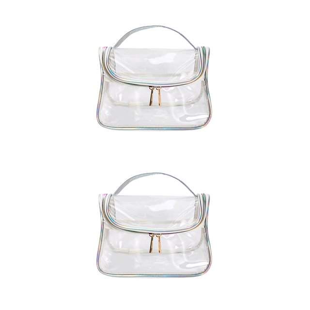 QualitChoice Modèle Sac Cosmétique Commode Femmes Sac de Rangement Sac de Transport Contenant le Type d'Organisateur de Maquillage de Voyage 6 2Set