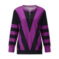 thumbnail image 1 of Ketyyh-chn99 T-Shirts pour Femmes Mode Tendance Ample Mignon T-Shirt à Manches Longues Col Rond pour Femmes Violet, TG, 1 of 4